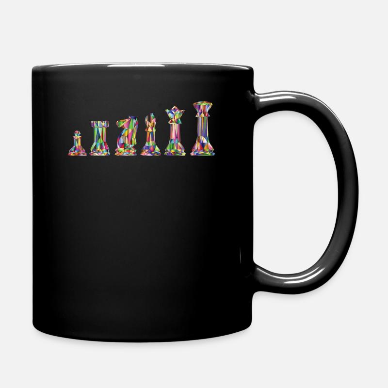 Schach Schachspiel Schachfiguren Design - Tasse einfarbig - Schwarz