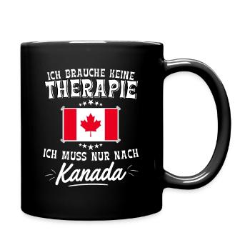 Kanada Flagge - Tasse einfarbig - Schwarz - Rechts