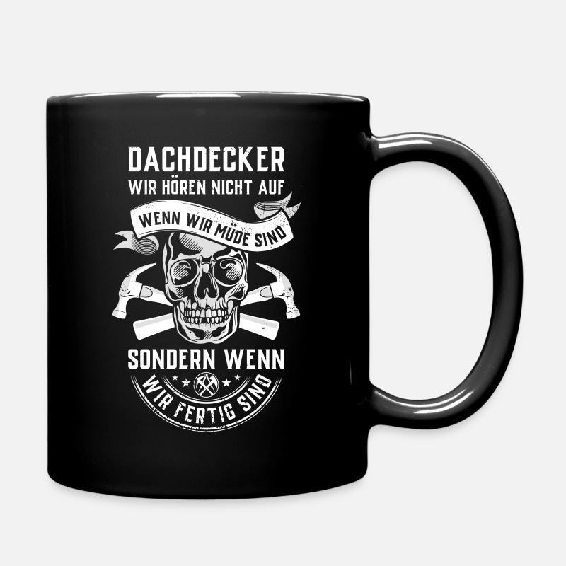 Dachdecker - Tasse einfarbig - Schwarz