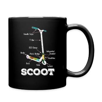 Scooters cascadeurs - scooters en détail - Mug uni - noir - Droite