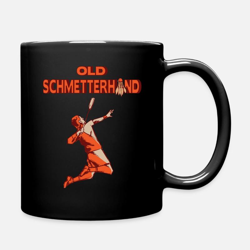 Old Schmetterhand Badminton - Tasse einfarbig - Schwarz