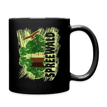 Spreewald - Kanu - Tasse einfarbig - Schwarz - Rechts