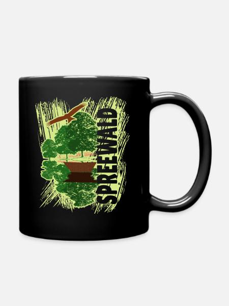 Spreewald - Kanu - Tasse einfarbig - Schwarz
