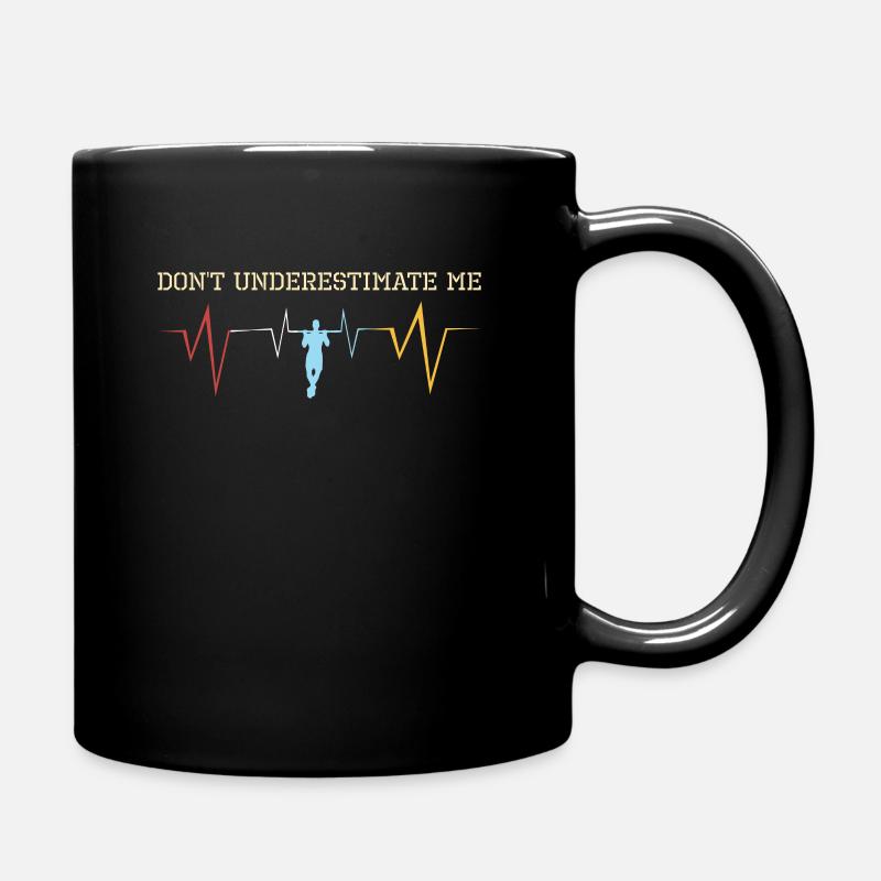 Calisthenics Fitness Training Pull Up Pull Up Pull-Ups - Full Colour Mug - black