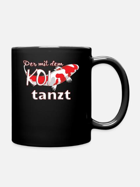 Tanzen Koi Karpfen Design Geschenk - Tasse einfarbig - Schwarz