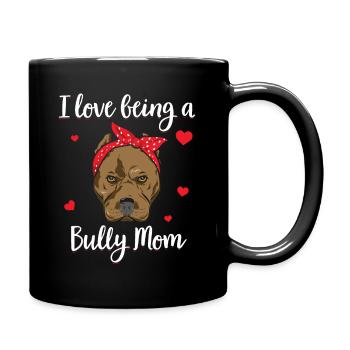 Cadeau de propriétaire de chien American Bully Mom - Mug uni - noir - Droite
