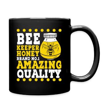 Bee Keeper Honey Amazing Quality Beekeeping Bee - Full Colour Mug - black - Right