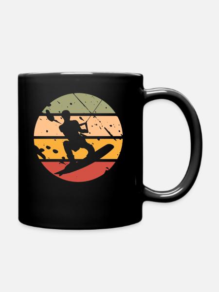 Wakeboard Wakeboarder - Tasse einfarbig - Schwarz