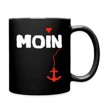 Moin | Welcome Northern Germany Coast North - Full Colour Mug - black - Right