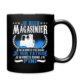 Magasinier Humour - Mug uni - noir - Droite