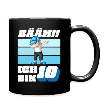 10. Geburtstag Jungen Jungs 10 Jahre Kinder - Tasse einfarbig - Schwarz - Rechts