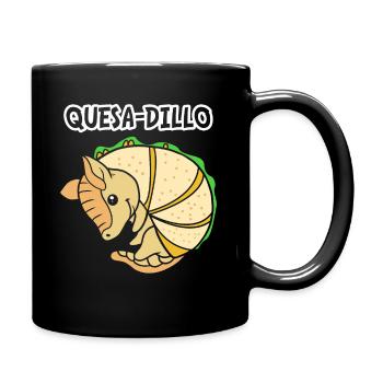 Armadillo Quesadilla Taco - Full Colour Mug - black - Right