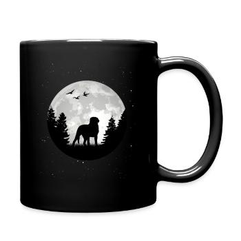 Appenzeller Sennenhund Moon Forest Swiss Dog - Full Colour Mug - black - Right