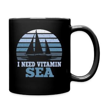 I need vitamin Sea voilier bateau bateau - Mug uni - noir - Droite