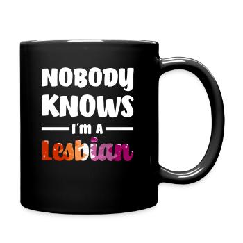 Lesbian LGBT Gay Pride LGBTQ Gay - Full Colour Mug - black - Right