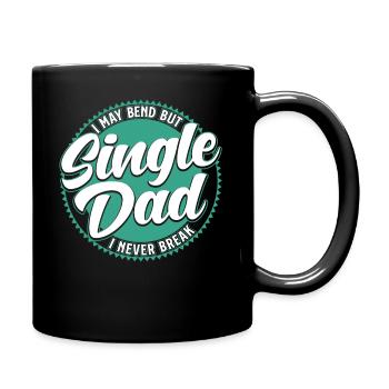 Single Dad Single Dad Father's Day Dad - Full Colour Mug - black - Right