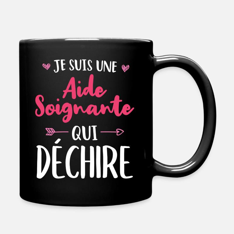 Je Suis Une Aide Soignante Qui Déchire - Mug uni - noir
