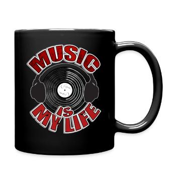 MUSIC is my life Headset - Mug uni - noir - Droite