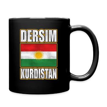 Dersim Kurdistan, Kurdistan Flag, Kurdish Flag - Full Colour Mug - black - Right