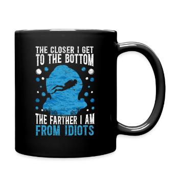 Scuba Diver Plongeur Plongée Rengaine - Mug uni - noir - Droite
