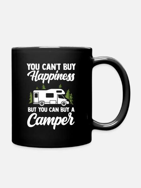 camper - Full Colour Mug - black