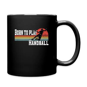 Kreisläufer Handball Handballtrainer Handballer - Tasse einfarbig - Schwarz - Rechts
