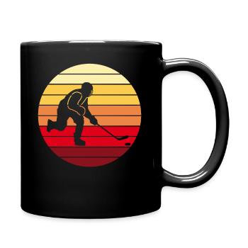 Hockey hockey hockey cadeau rétro - Mug uni - noir - Droite