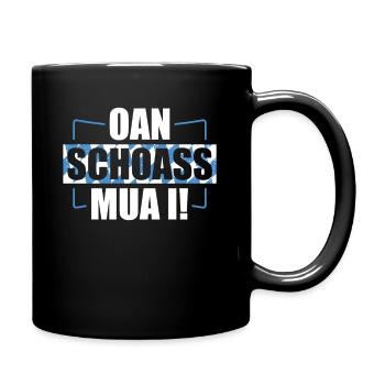Bayern Bayrischer Dialekt Bayrisch Geschenk - Tasse einfarbig - Schwarz - Rechts