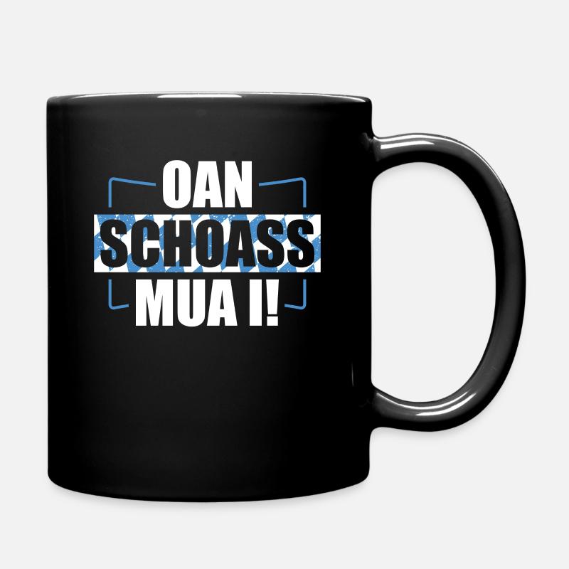 Bayern Bayrischer Dialekt Bayrisch Geschenk - Tasse einfarbig - Schwarz