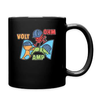 Electricité Expliquée Physique Électricien - Mug uni - noir - Droite