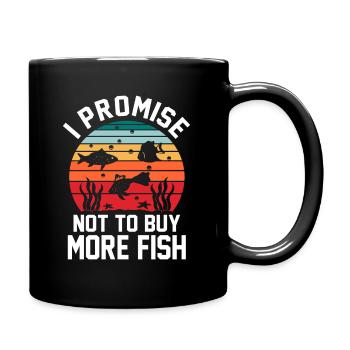 Aquarium - Tasse einfarbig - Schwarz - Rechts