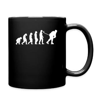 Inline-Skaterhockey Hockeyball Skaterhockey - Tasse einfarbig - Schwarz - Rechts