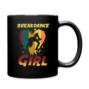 Danse danse break dance filles - Mug uni - noir - Droite