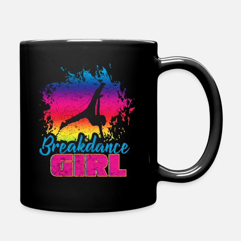 Breakdance Mädchen Tänzerin - Tasse einfarbig - Schwarz