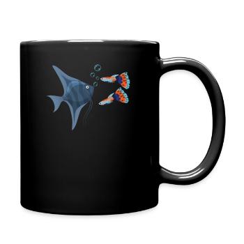 Aquaristics Aquarist Aquarium Design - Full Colour Mug - black - Right