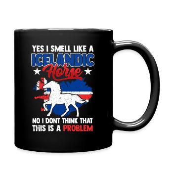 Icelandic Horse Gift Horse Pony Tölt Iceland Horse - Full Colour Mug - black - Right