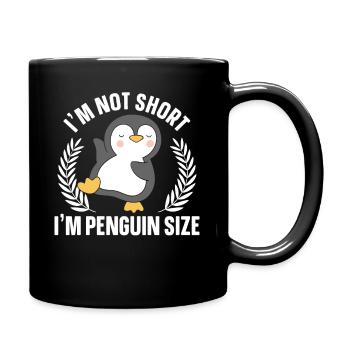 I'm Not Small, I'm Penguin Size - Full Colour Mug - black - Right
