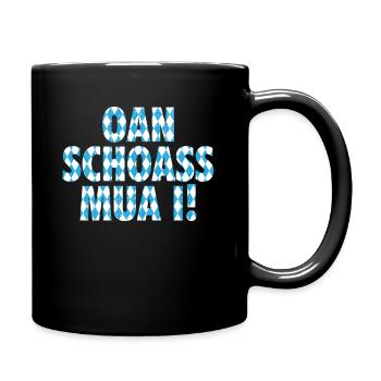 Bayern Bayrischer Dialekt Bayrisches Geschenk - Tasse einfarbig - Schwarz - Rechts