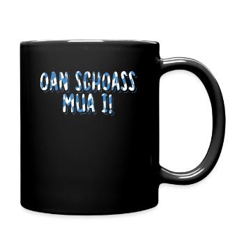Bayern Bayrisch Bayrischer Dialekt Geschenk - Tasse einfarbig - Schwarz - Rechts