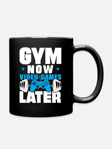 Fitness Bodybuilding Training Workout Gym Geschenk - Tasse einfarbig - Schwarz