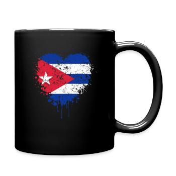 Drapeau de Cuba - Mug uni - noir - Droite