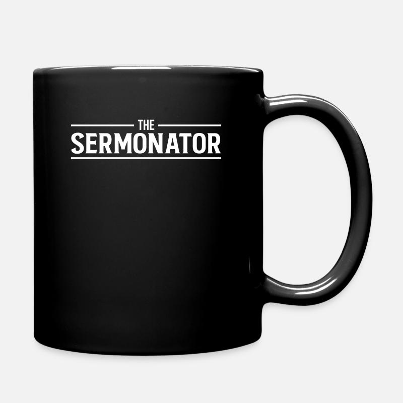 The Sermonator Zeremonie Geschenk Pfarrer - Tasse einfarbig - Schwarz