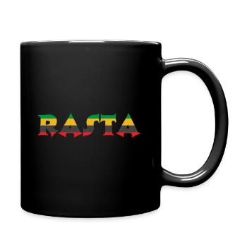 Rasta Jamaïque Caraïbes Jamaïcaine - Mug uni - noir - Droite