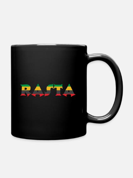 Rasta Jamaïque Caraïbes Jamaïcaine - Mug uni - noir