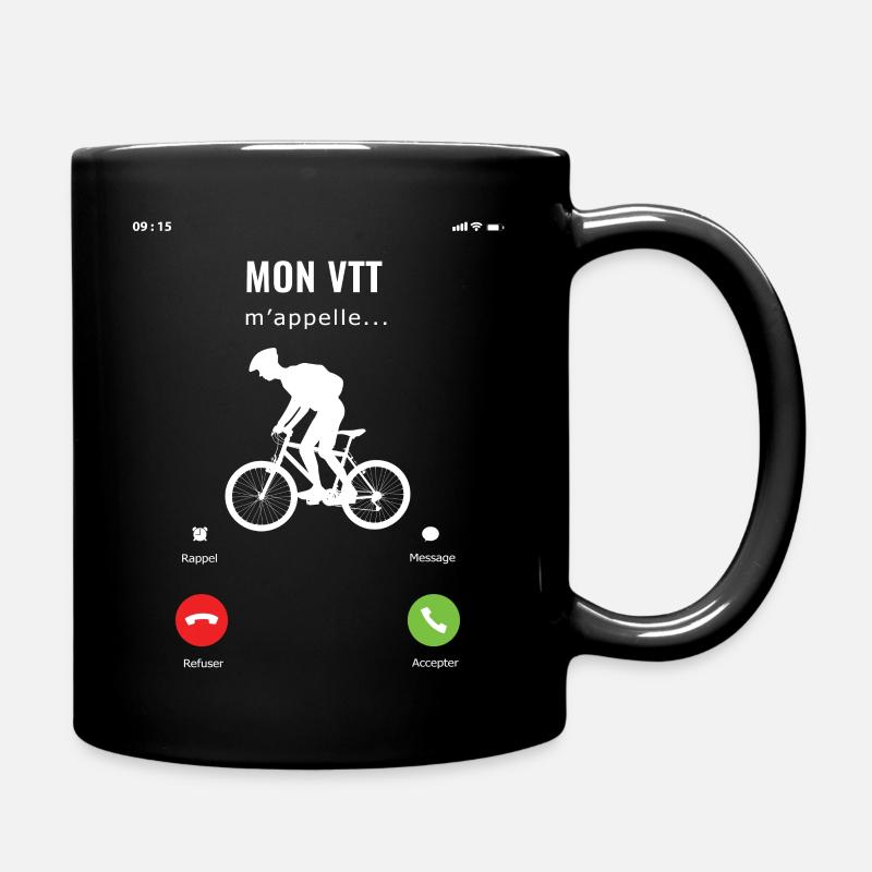 Mon VTT m'appelle il faut que j'y aille - Mug uni - noir