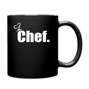 Barbecue Chef - BBQ Chef Chef Chef Chef Chef's Hat - Full Colour Mug - black - Right
