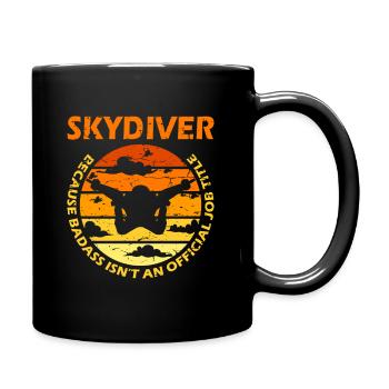 Skydiving Parachutist Parachutist - Full Colour Mug - black - Right
