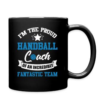 Handball Coach Handballer Team Ball - Full Colour Mug - black - Right