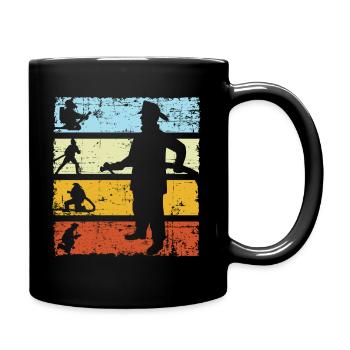 Firefighter Retro Vintage - Mug uni - noir - Droite