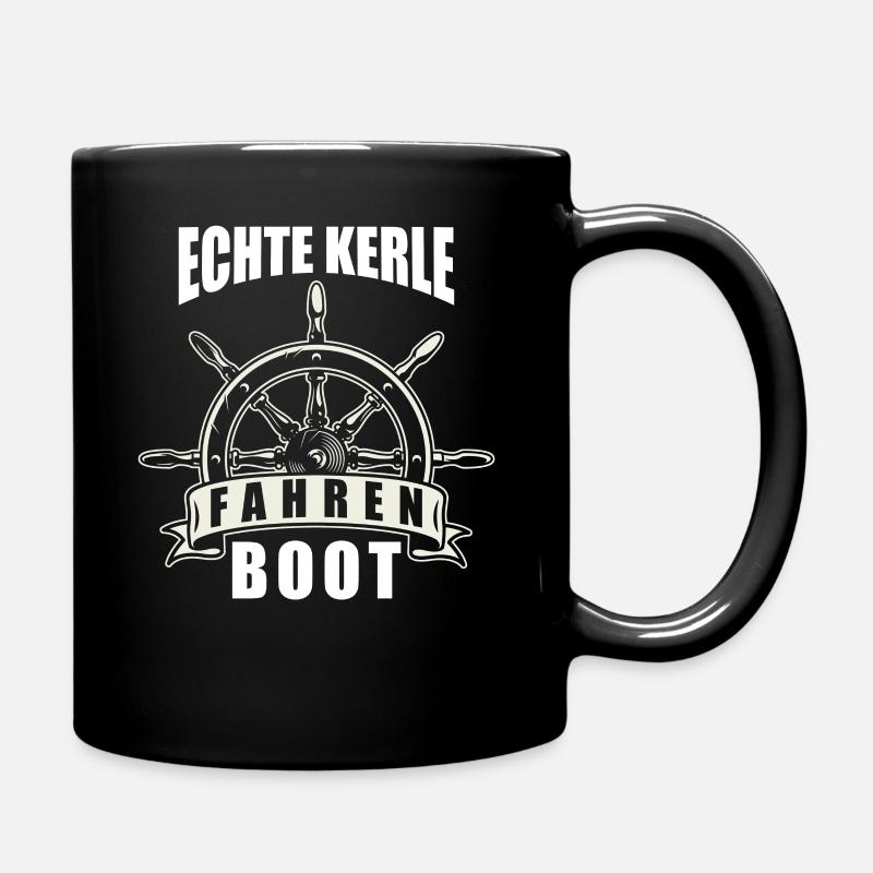 Boot Fahren - Tasse einfarbig - Schwarz